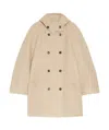 Max Mara Long-sleeved Coat In Nude