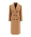Max Mara Certo Double-breasted Long Coat In Nude