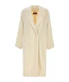 Max Mara White Xavier Eco Fur In Nude