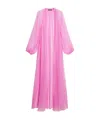 Max Mara Medicea Silk Chiffon Robe In Pink