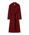 Max Mara Ludmilla Belted Cashmere Coat In Red