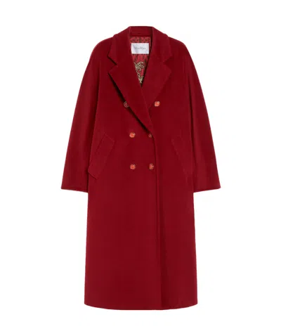 Max Mara Long-sleeved Coat In Red