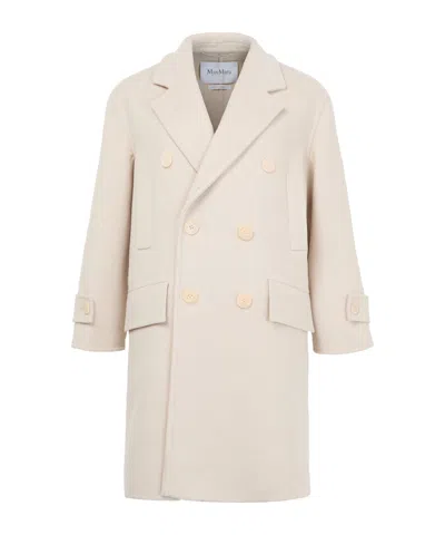 Max Mara Nogara Wool Cashmere Coat In Beige