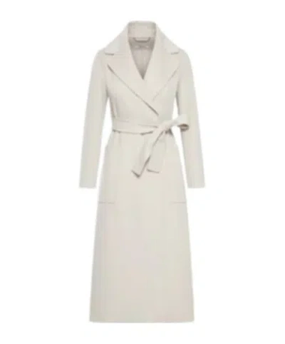 Max Mara Long-sleeved Coat In White