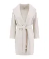 Max Mara Long-sleeved Coat In White