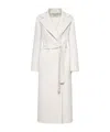 Max Mara Long-sleeved Coat In White