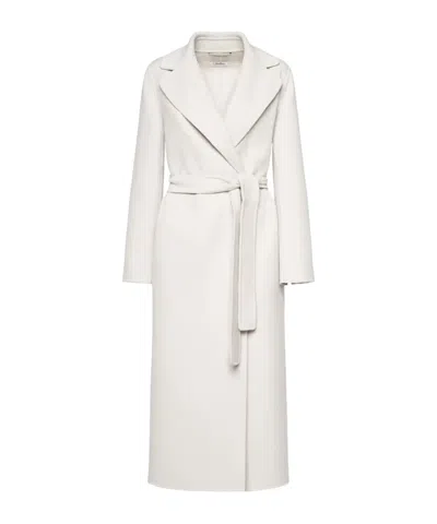Max Mara Long-sleeved Coat In White