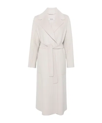 Max Mara Long-sleeved Coat In Neutrals