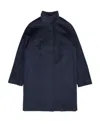Max Mara Long-sleeved Collar Coat In Blue