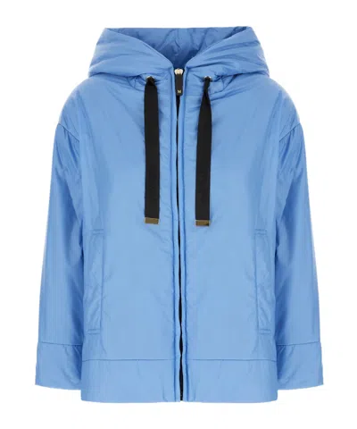 Max Mara Long-sleeved Cotton Clothes In Blue