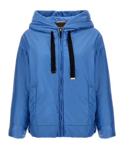 Max Mara Long-sleeved Cotton Clothes In Blue