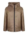 Max Mara Long-sleeved Cotton Clothes In Camel-colored