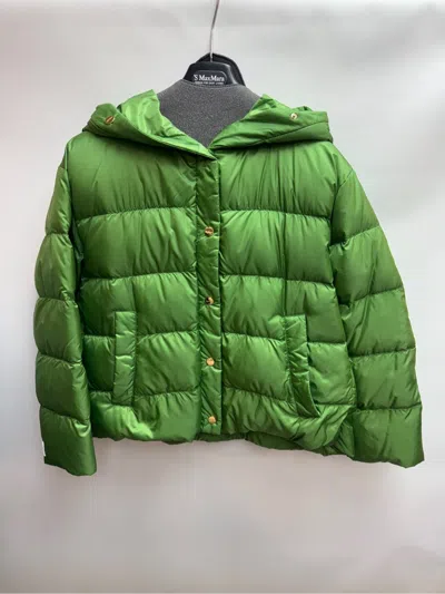 Max Mara Long-sleeved Cotton Clothes In Green
