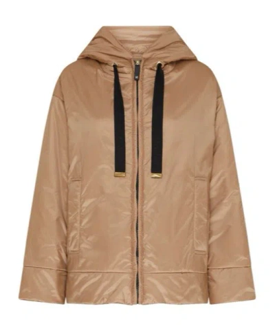 Max Mara Long-sleeved Cotton Clothes In Nude
