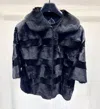 Max Mara Long-sleeved Cotton Jacket In Blue