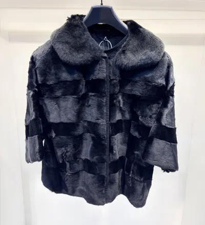 Max Mara Long-sleeved Cotton Jacket In Blue