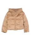 Max Mara Long-sleeved Cotton Jacket In Brown