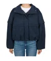 Max Mara Long-sleeved Cotton-padded Jacket In Blue