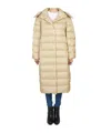 Max Mara Long-sleeved Cotton-padded Jacket In Neutral