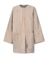 Max Mara Coat In Nude