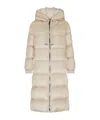 Max Mara Long-sleeved Down Jacket In Nude