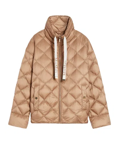 Max Mara The Cube Zip-up Drawstring Jacket In Nude