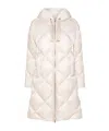 Max Mara Trefe Parka In White