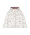 Max Mara Long-sleeved Down Jacket In White