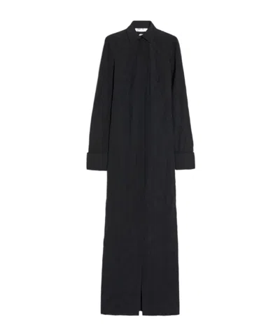 Max Mara Long-sleeved Dress In Black