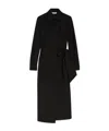Max Mara Agrume Wrap Long-sleeved Dress In Black