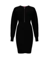 Max Mara Long-sleeved Dress In Black