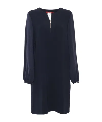 MAX MARA MAX MARA STUDIO ZIP DETAILED LONG-SLEEVED DRESS