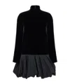 Max Mara Velvet Osso In Black