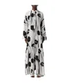 Max Mara Blackwhite Eles Dress In Gray
