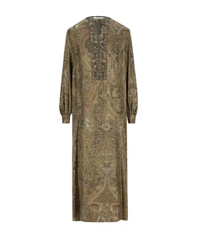 MAX MARA MAX MARA PATTERNED LONG-SLEEVE DRESS