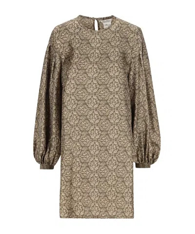 Max Mara Long-sleeved Dress In Green