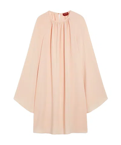 Max Mara Long-sleeved Dress In Nude