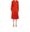 Max Mara Leisure Bormida Linen-blend Midi Dress In Red
