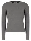 Max Mara Long-sleeved Fitted Top Clothing In Gray