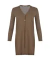 Max Mara 's  V-neck Button-up Cardigan In Brown