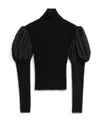 Max Mara High-necked Long-sleeved Sweater In Black