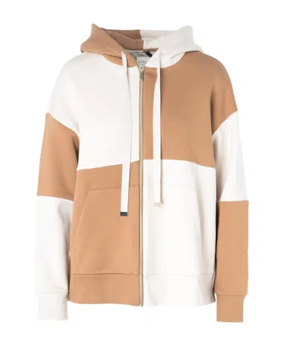 Max Mara Long-sleeved Hooded Sweater In Brown