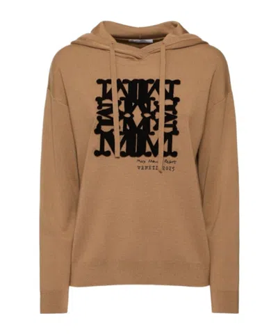 Max Mara Long-sleeved Hooded Sweatshirt