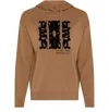 Max Mara Drawstring Long-sleeved Hoodie In Brown