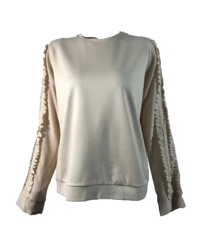Max Mara Long-sleeved Hoodie In Gray