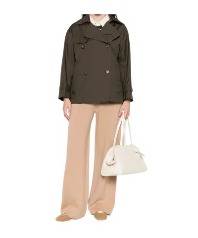 Max Mara Long-sleeved Jacket In Brown