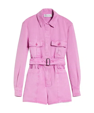 MAX MARA MAX MARA BELTED LONG-SLEEVED JUMPSUIT