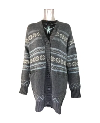 Max Mara Long-sleeved Knitted Cardigan In Black