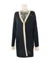 Max Mara Long-sleeved Knitted Cardigan In Black
