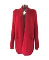 Max Mara Long-sleeved Knitted Cardigan In Red